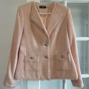 Ladies Twead Blazer - Light Pink - Size 6